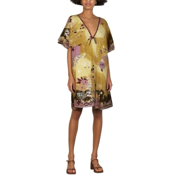 Romeo & Juliet Couture Dresses & Skirts - ROMEO & JULIET Couture Anthropologie Bohemian Boho Cotton Dress Lined Size L EC